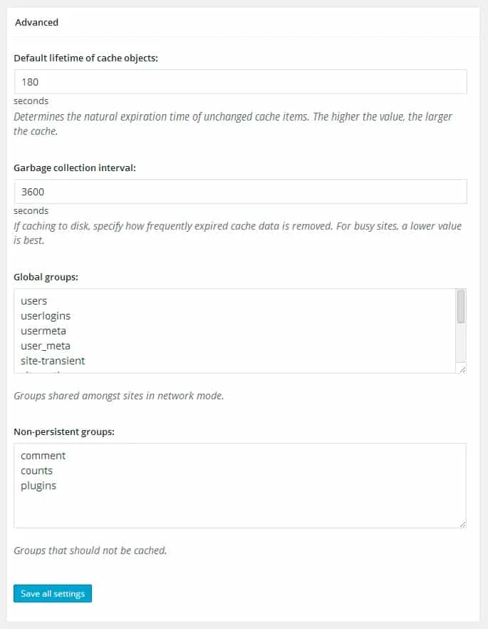 object cache