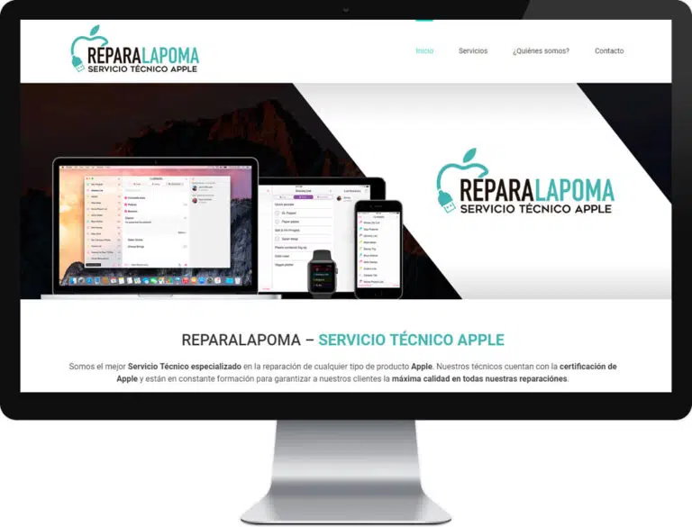 Sitio web del proyecto Reparalapoma