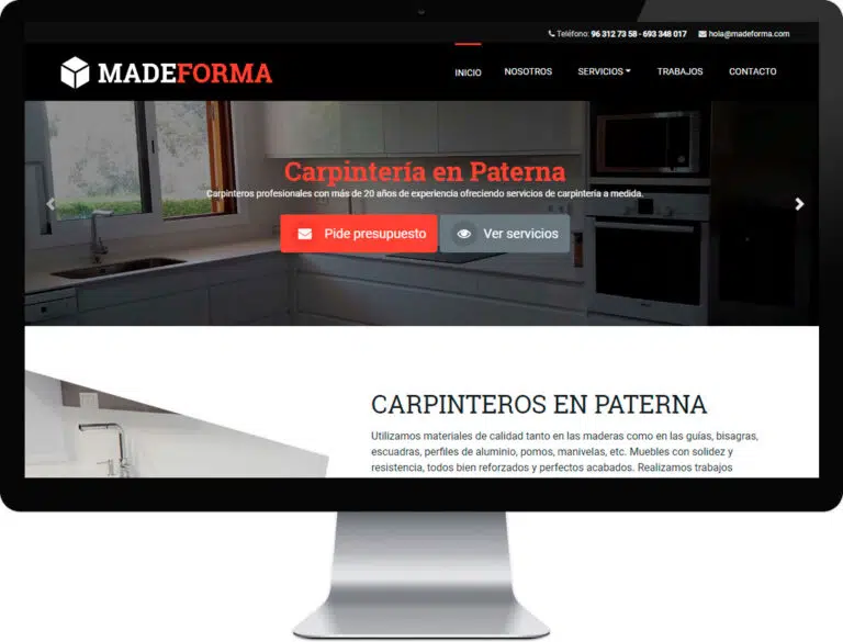 Sitio web de Madeforma