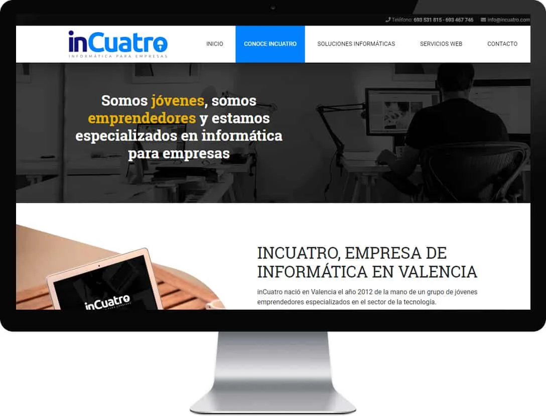 Diseño web InCuatro
