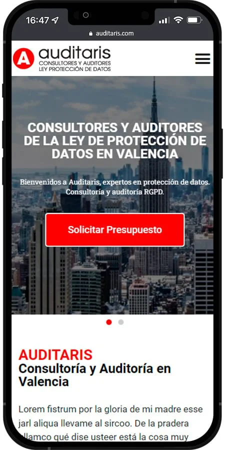 Versión móvil de Auditaris