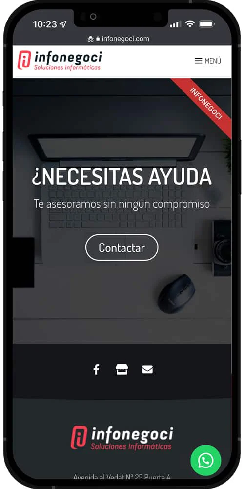 Versión móvil de Infonegoci