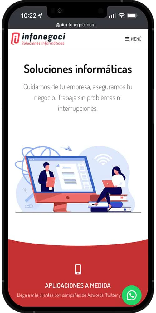 Versión móvil de Infonegoci