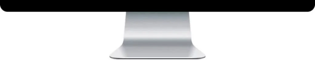 Parte inferior de pantalla de diseño web