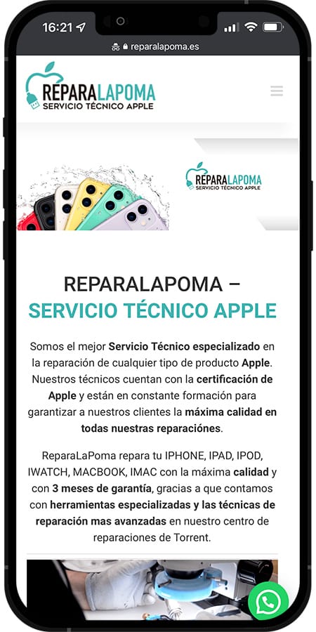 Proyecto de diseño web para Poma
