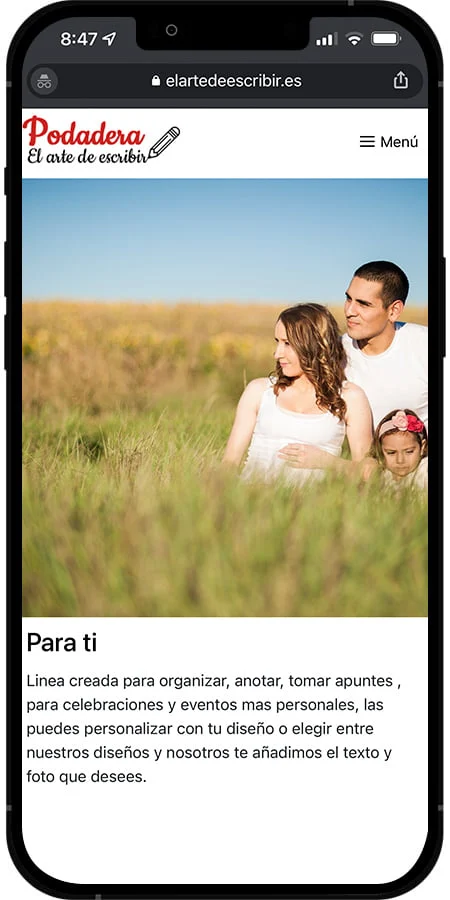 Versión móvil de El arte de escribir