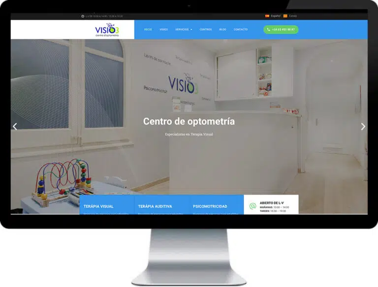 Visio3 mostrada en pantalla de ordenador
