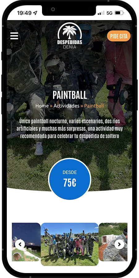 Versión móvil de Despedidas Denia