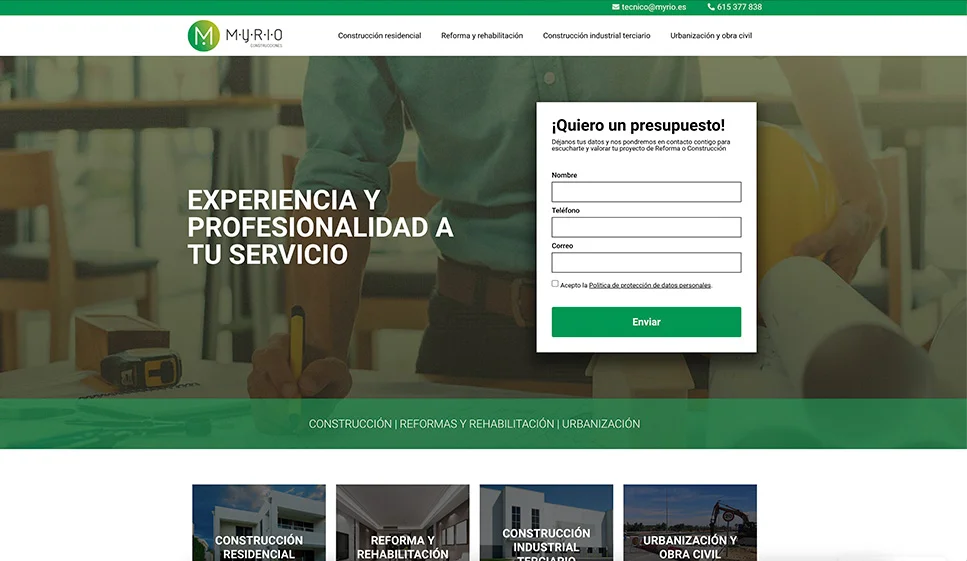 Interfaz del proyecto Myrio