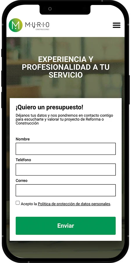 Proyecto Myrio de diseño web