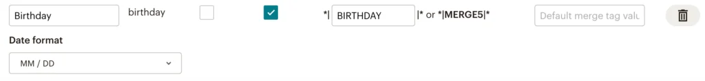 Añadir fecha cumpleaños en Mailchimp desde Woocommerce