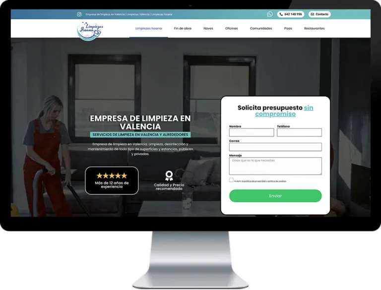 Limpiezas Isoana - Rediseño web