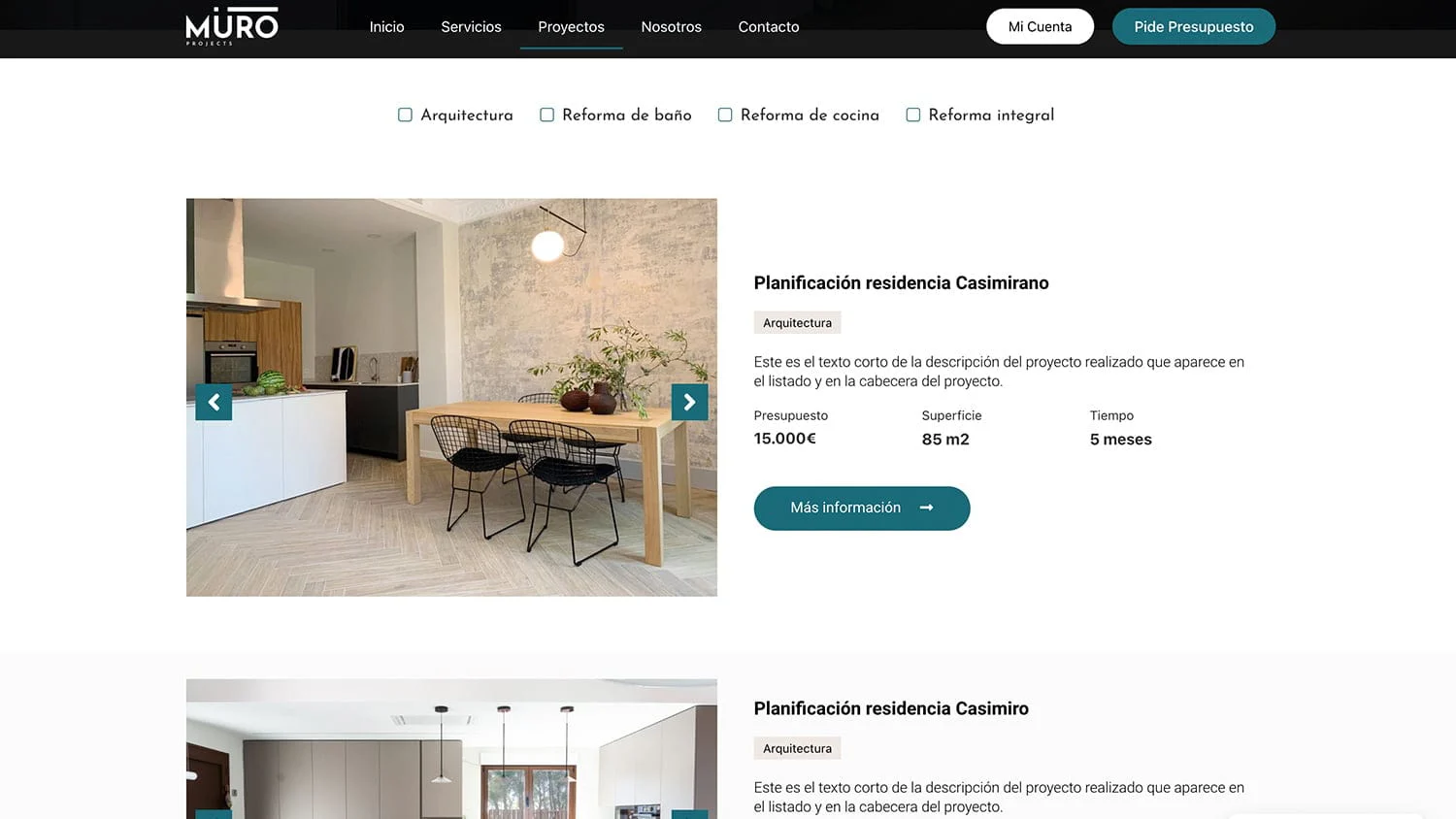 Captura de Muroprojects