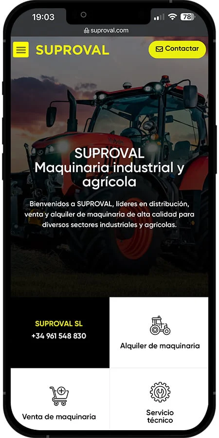 Versión móvil de Suproval