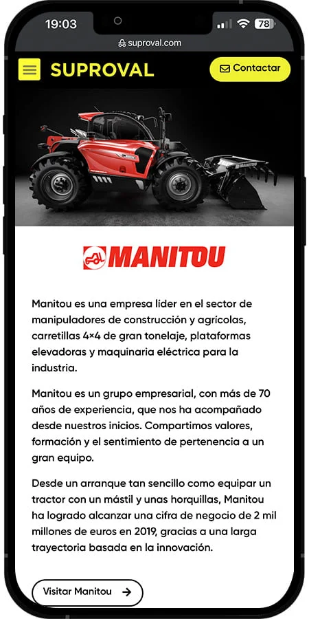Versión móvil de Suproval