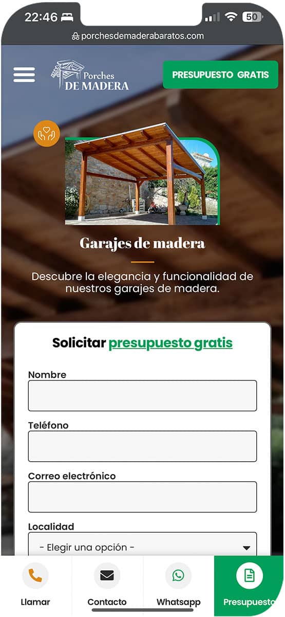 Construcción de pórche con vigas de madera