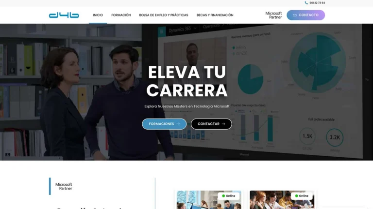 Diseño web d4b Academy
