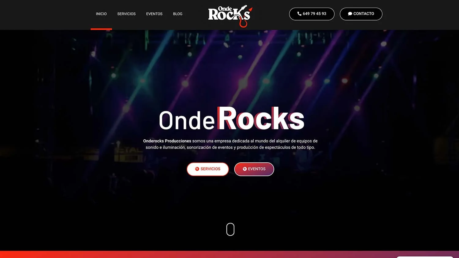 Captura de OndeRocks