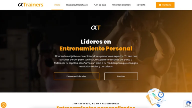 Alfa Trainers - Diseño web