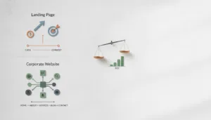 Landing pages en Valencia: diferencia entre página web y landing page efectiva