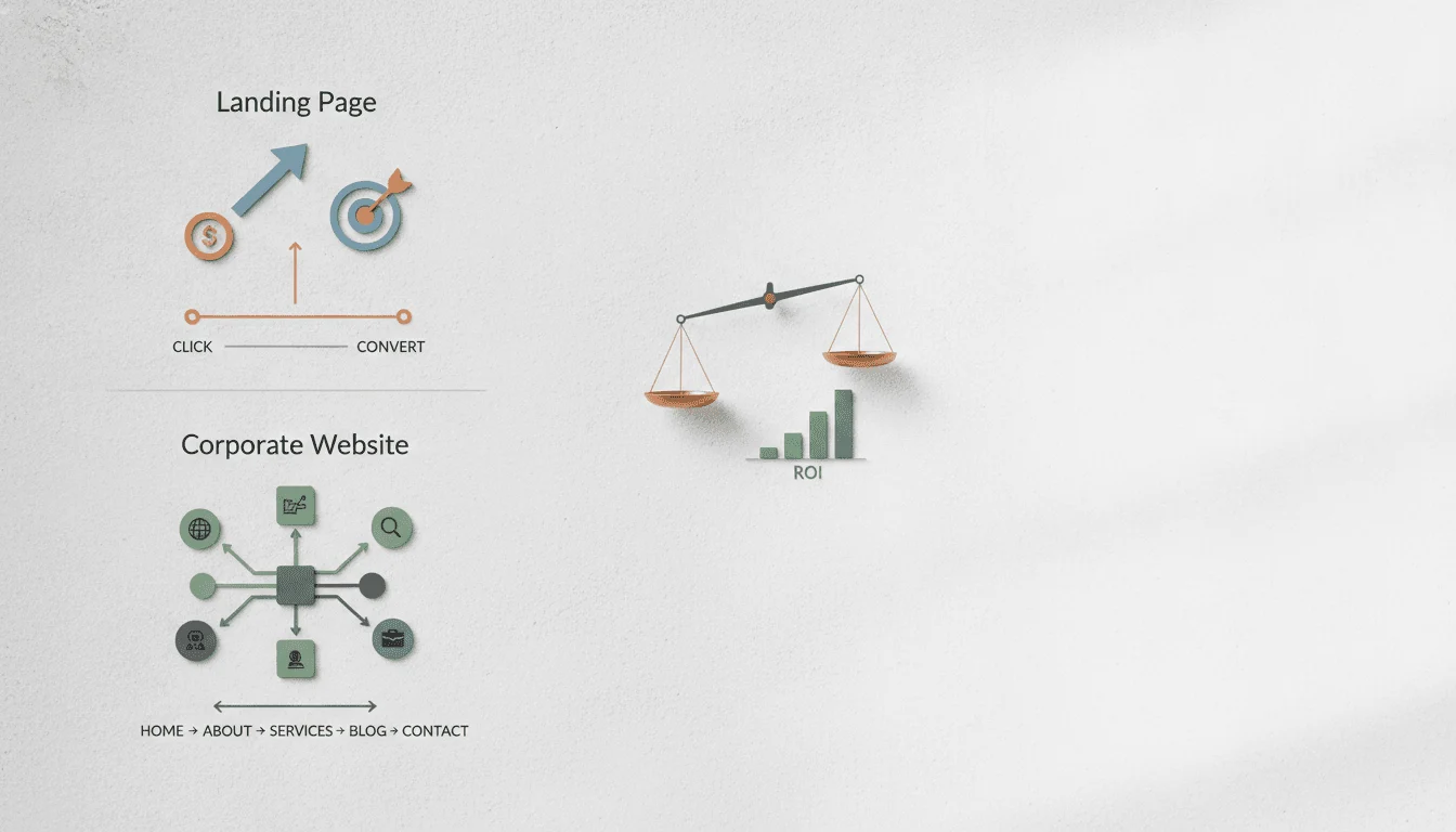 Landing pages en Valencia: diferencia entre página web y landing page efectiva