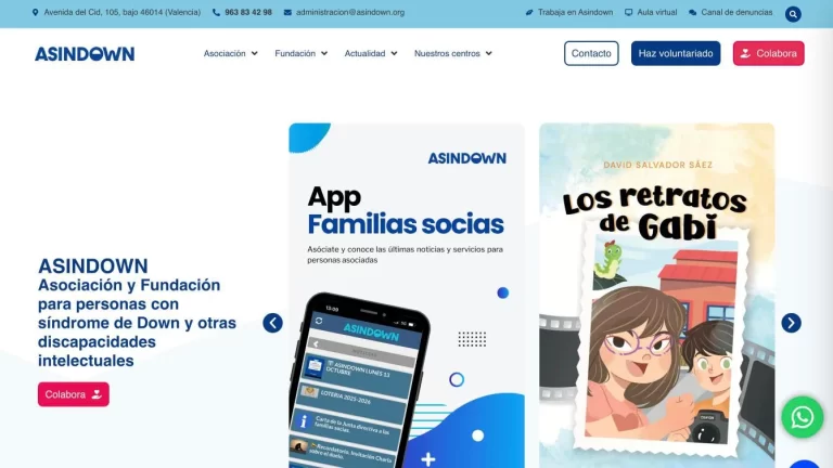 Asindown - Diseño web