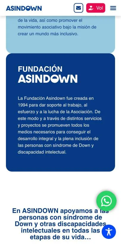 Versión móvil de Asindown