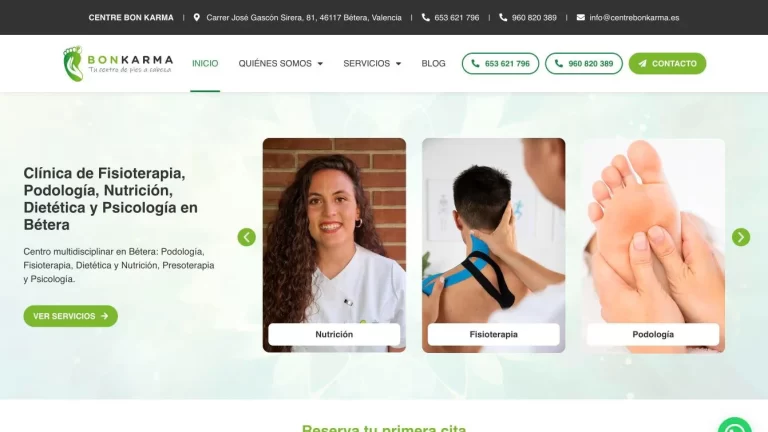 Centre Bon Karma - Diseño web