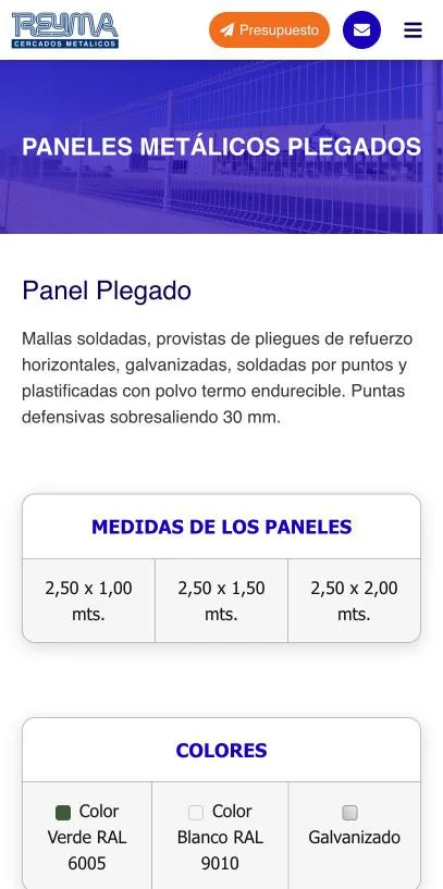 Versión móvil de Cercados Reyma