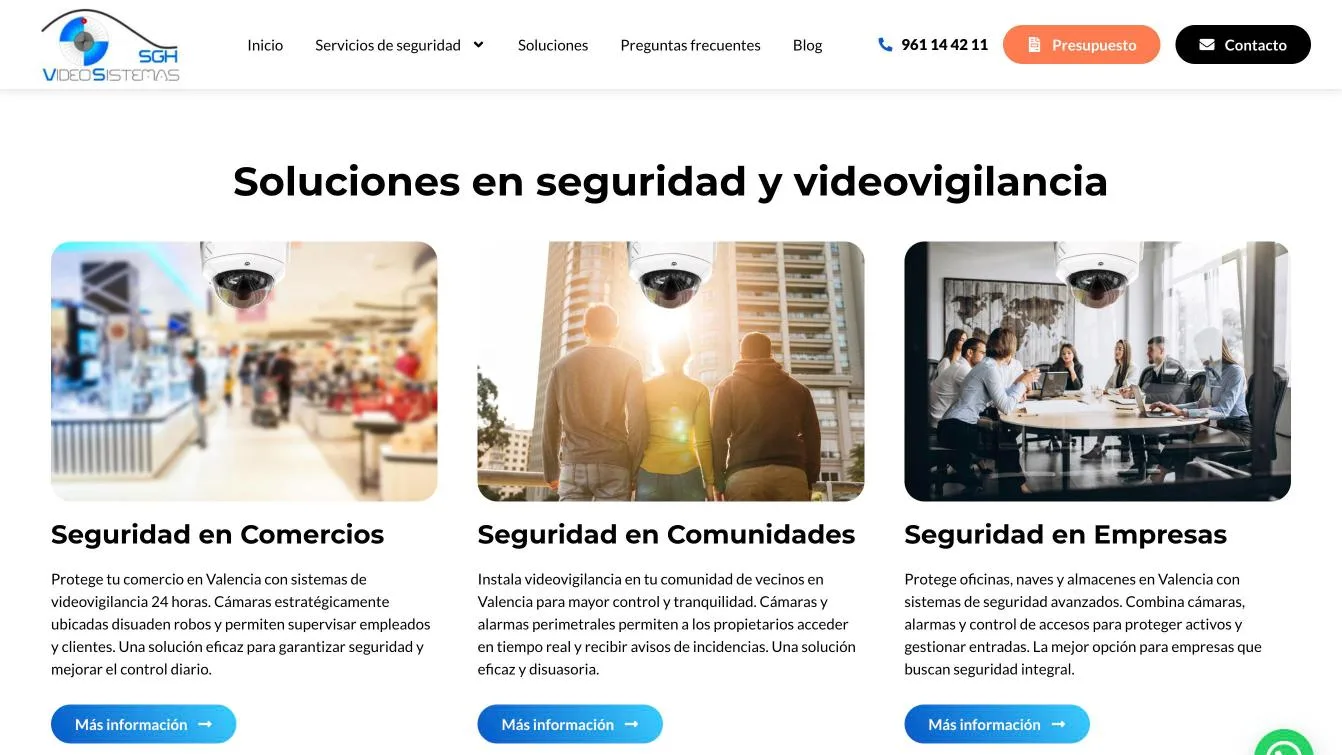 Captura de SGH Videosistemas